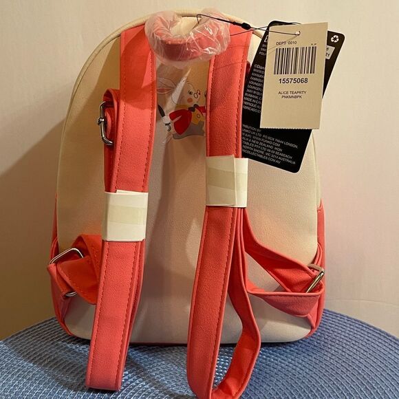 Loungefly Disney Alice in Wonderland Pink Tea Party Mini Backpack NWT - Picture 6 of 6